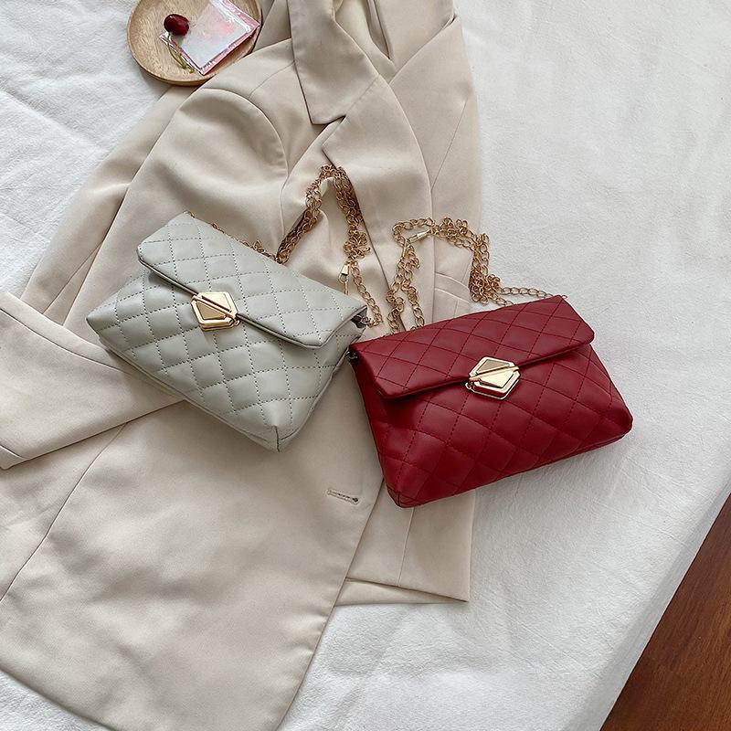 Women's Rhombus Chain Shoulder Bag - 2024 Japanese & Korean Style