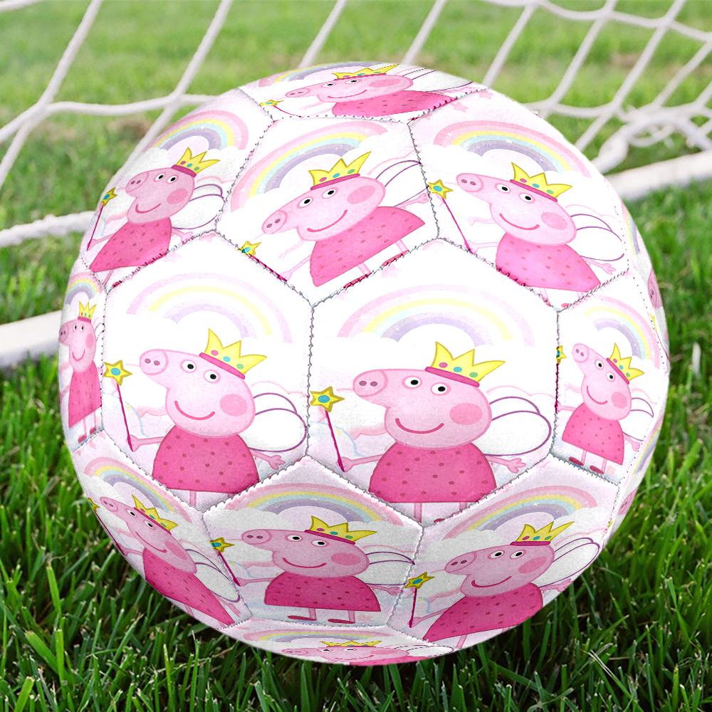 Dance Party With Peppa Size 5 Soccer Ball,Indoor/Outdoor Suitable for Training Matches Tournaments Practice Games Perfect Gift for Fan