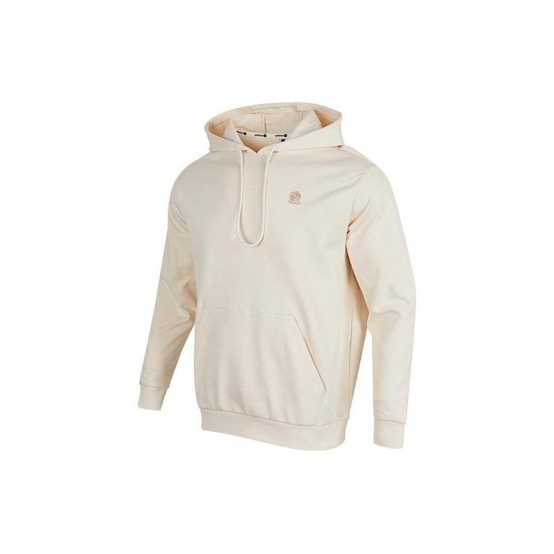 adidas Neo Essentials Logo Embroidered Knit Hoodie Unisex Hoodies Off-White HY8531
