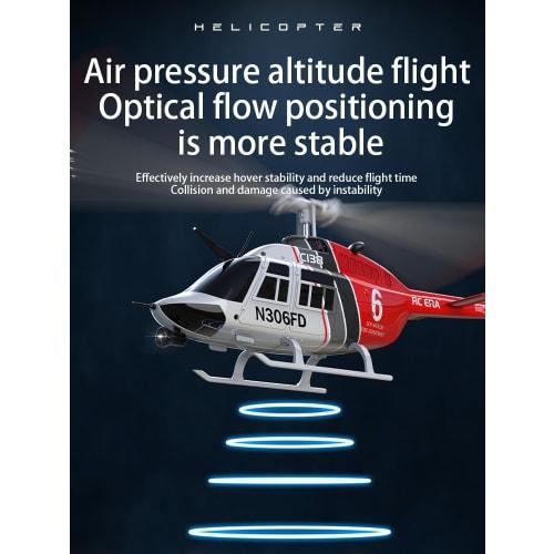 SOWOFA Helicopter Remote Control Multi-Purpose Helicopter with 6-Axis Gyroscope, High Suspension Barometer, High-Flow Optical Positioning (Dual Batter