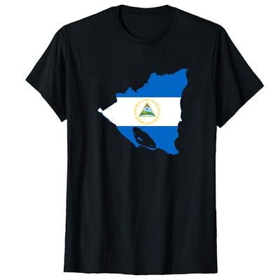 Summer New Shirts And TShirts Republic Of Nicaragua America Central Graphic T Shirts Cotton Short Sleeve T Shirt Mens Clothes