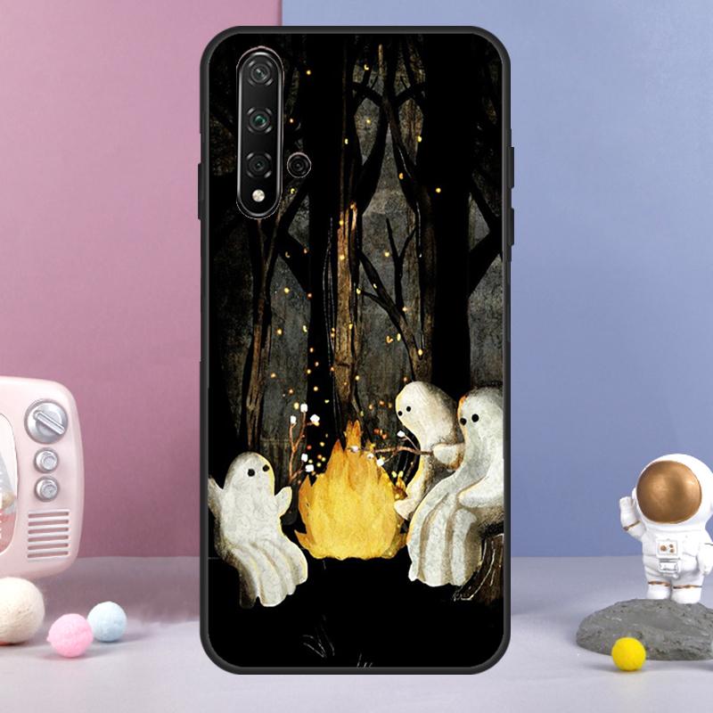 

Cute Ghost For Huawei Nova 7i 8i 11i 12i 12s Y73 Y70 Y90 Y60 Y72 Y61 Y91 9 10 SE P30 Pro P40 Lite Case Huawei P60 Pro