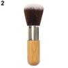 Round Flat Top Bamboo Handle Foundation Powder Brush Cosmetic Makeup Beauty Tool