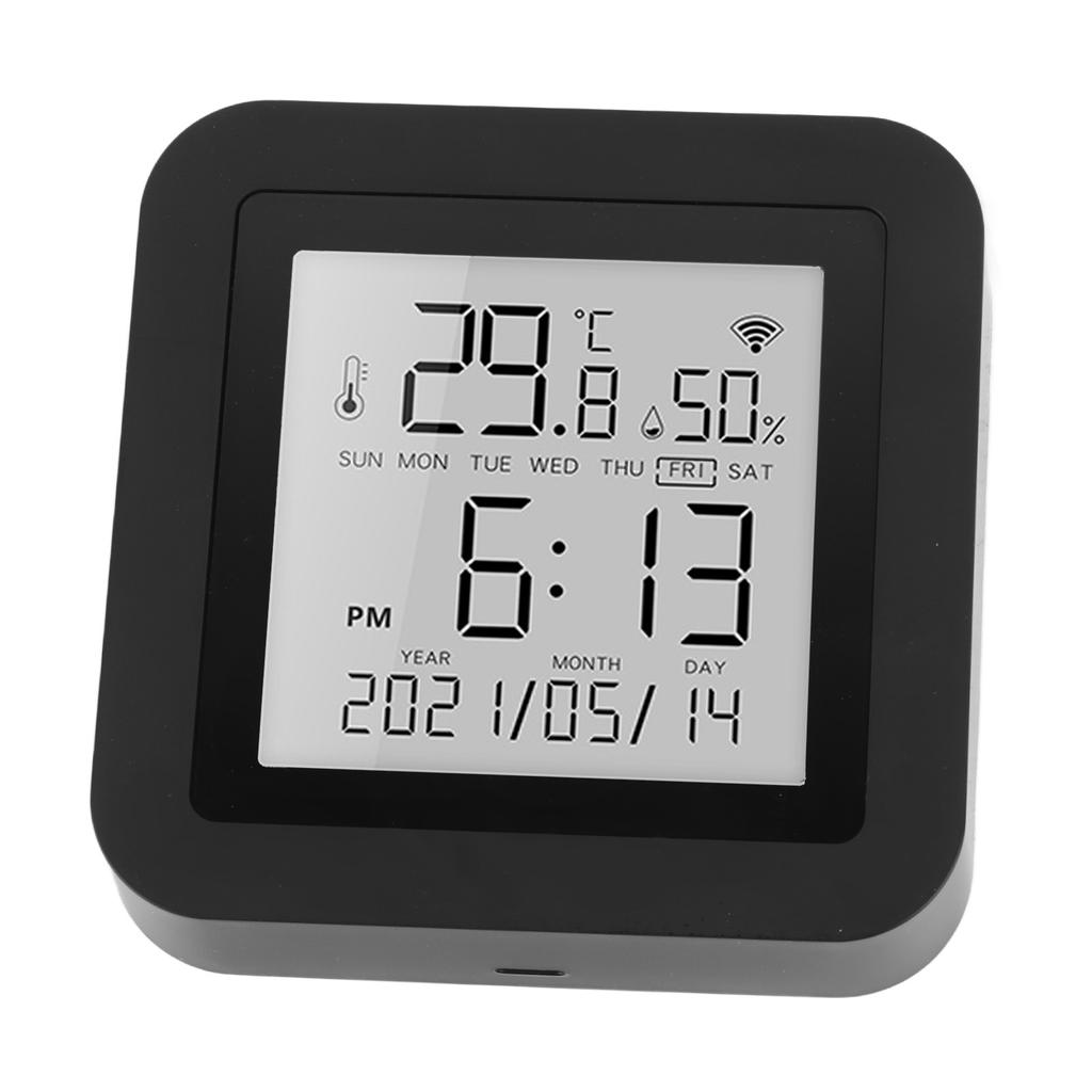 Monitor de umiditate și temperatură Wifi portabil, suport pentru termometru higrometru TUYA pentru sufragerie