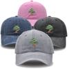 BONSAI  TREE Hat Embroidered ORNAUnisexTAL TREE Baseball Cap Retro Unisex Women Cotton Hat Unisex