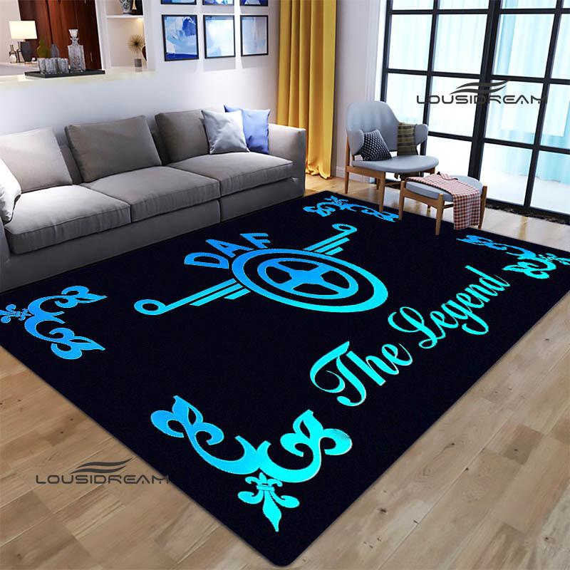 3D DAF Truck Retro Printed Carpet Living Room Bedroom Non-slip Carpets Yoga Mat Outdoor Carpet Kawaii Rug Birthday Gift