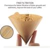 Natural Paper Filters Unbleached Disposable Coffee Filters Cone Filters Fits for Drip and Compatible with Pour Over Coffee Maker