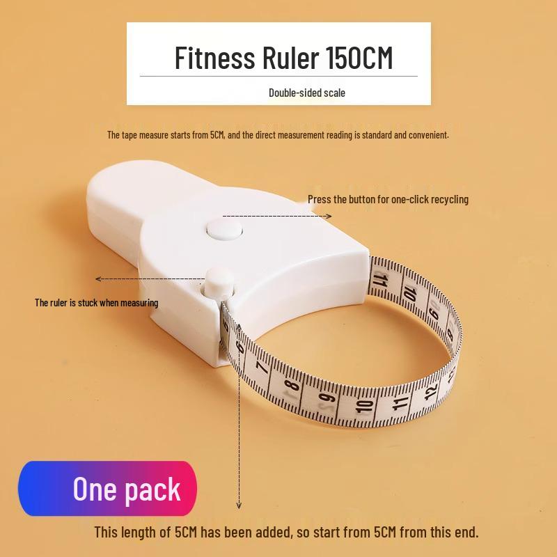 

Портативная мягкая измерительная лента для измерения окружности тела, ноги, талии и груди - Идеально подходит для фитнеса и студентов
