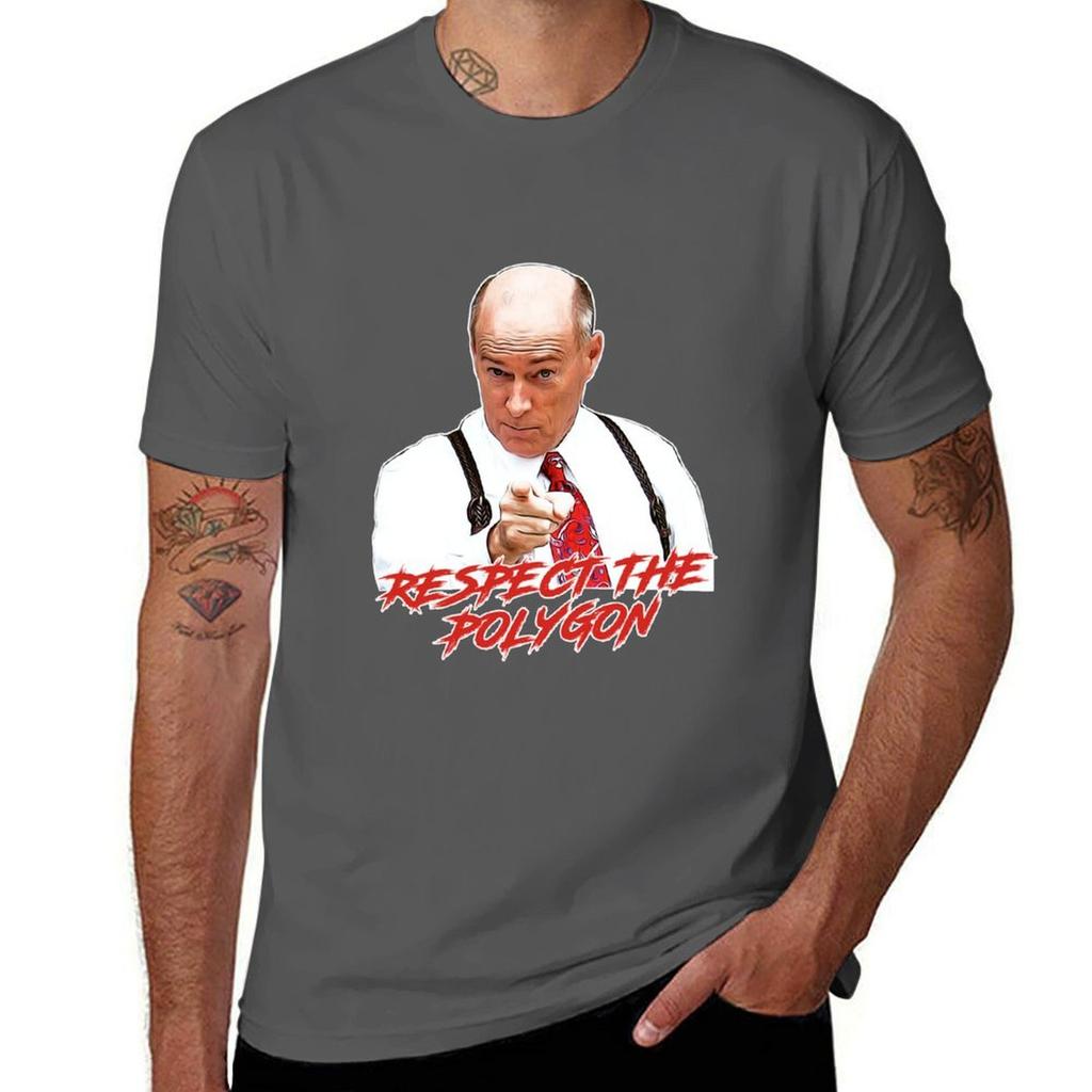 Respect The Polygon Tshirt Novelty Graphic Tee Shirt