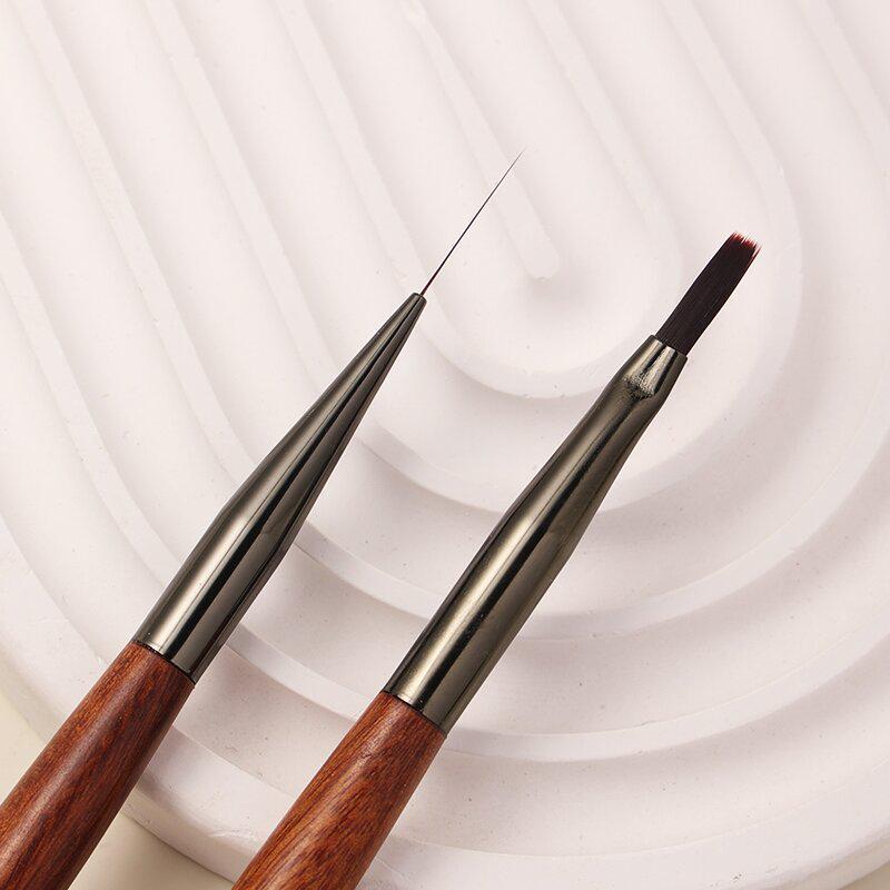 Rosewood Ultra-Fine Nail Art Pen - Long Liner for Flowers, Plaid, Gradient Gel Polish