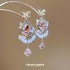 European and American Exaggerated Heavy-duty Crystal Tassel Earrings for Women, Elegant and Sophisticated Earrings, Trendy New Bestsellers