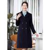 Elegant Women's Wool Blend Mid-Length Work Dress