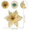 10Pcs Artificial Christmas Flower Xmas Tree Decoration Festival Party Supplies