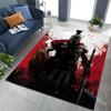 1PC Spartan warrior helmet red cape spear shield Print Carpet for Living Room Bedroom Sofa Home Decor Rus Non-slip Floor Mat