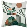 New Geometric Striped Abstract Floral Linen Pillow Cover Car Sofa Lumbar Pillow Cushion