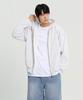 Creedmens 2-Way Basic Double-Layered Zip-Up Hoodie (White Melange)