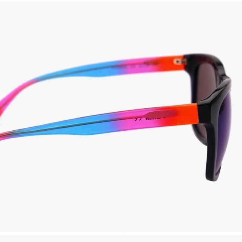 Puma Pu0086sk 002 Square Horn Rimmed Over Asian Fit Mirror Sunglasses