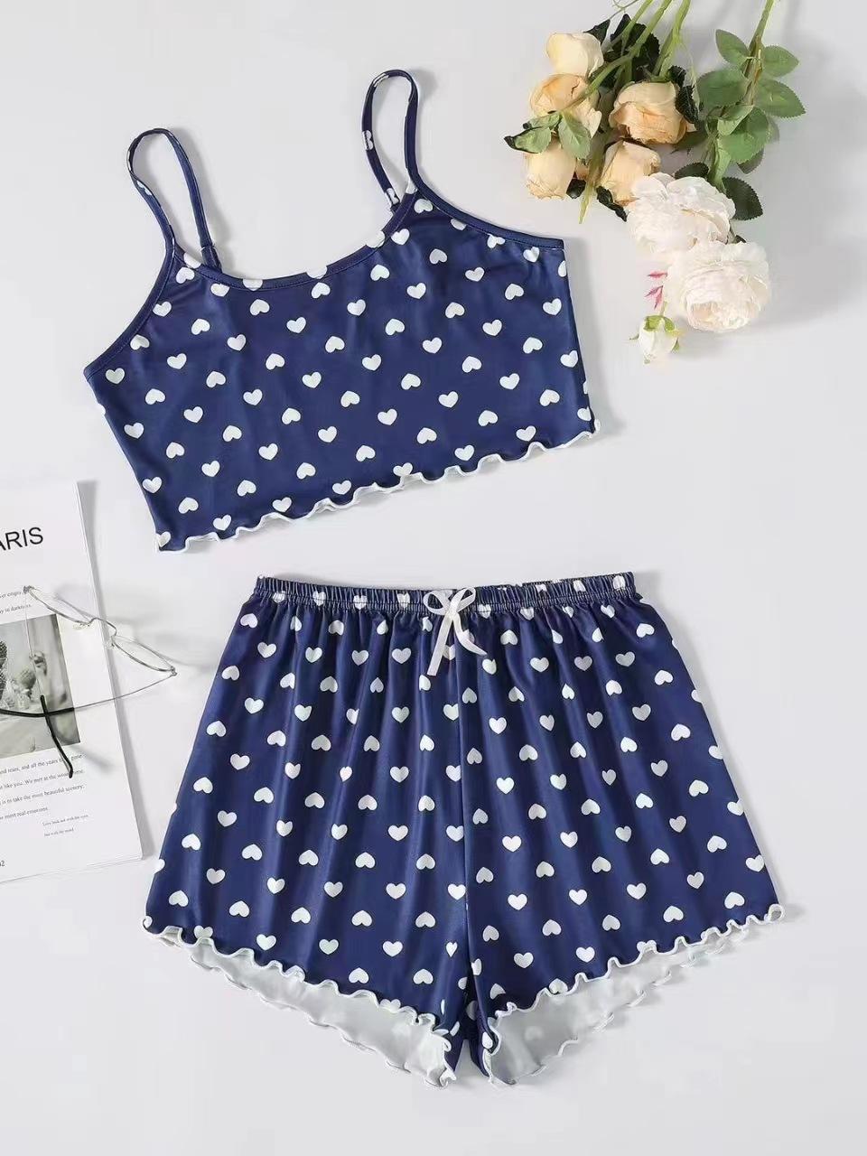 

Летний новый сексуальный комплект пижамы с подтяжками для женщин, летняя домашняя одежда 3XL