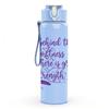 1PC Behind The Scenes Great Things Quote 750ml Color Plastic Sports Water Bottle Leakproof Flip Straw Lid Suitable for Sports Office Home Use