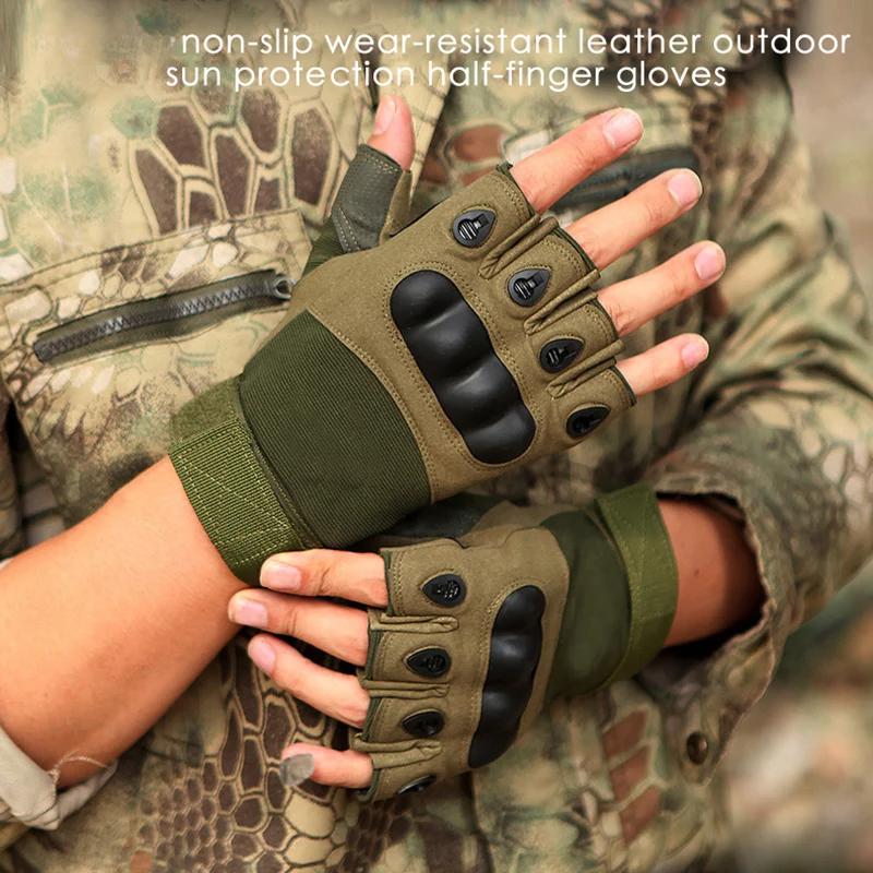 Outdoor Activity Gloves Full Finger Hard Knuckle Mens Gloves Athletic Shooting Hunting Airsoft Motorcycle Biking Gloves