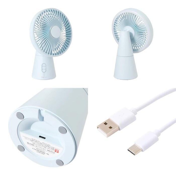 Francfranc Fre Aroma Desk Fan Light Blue