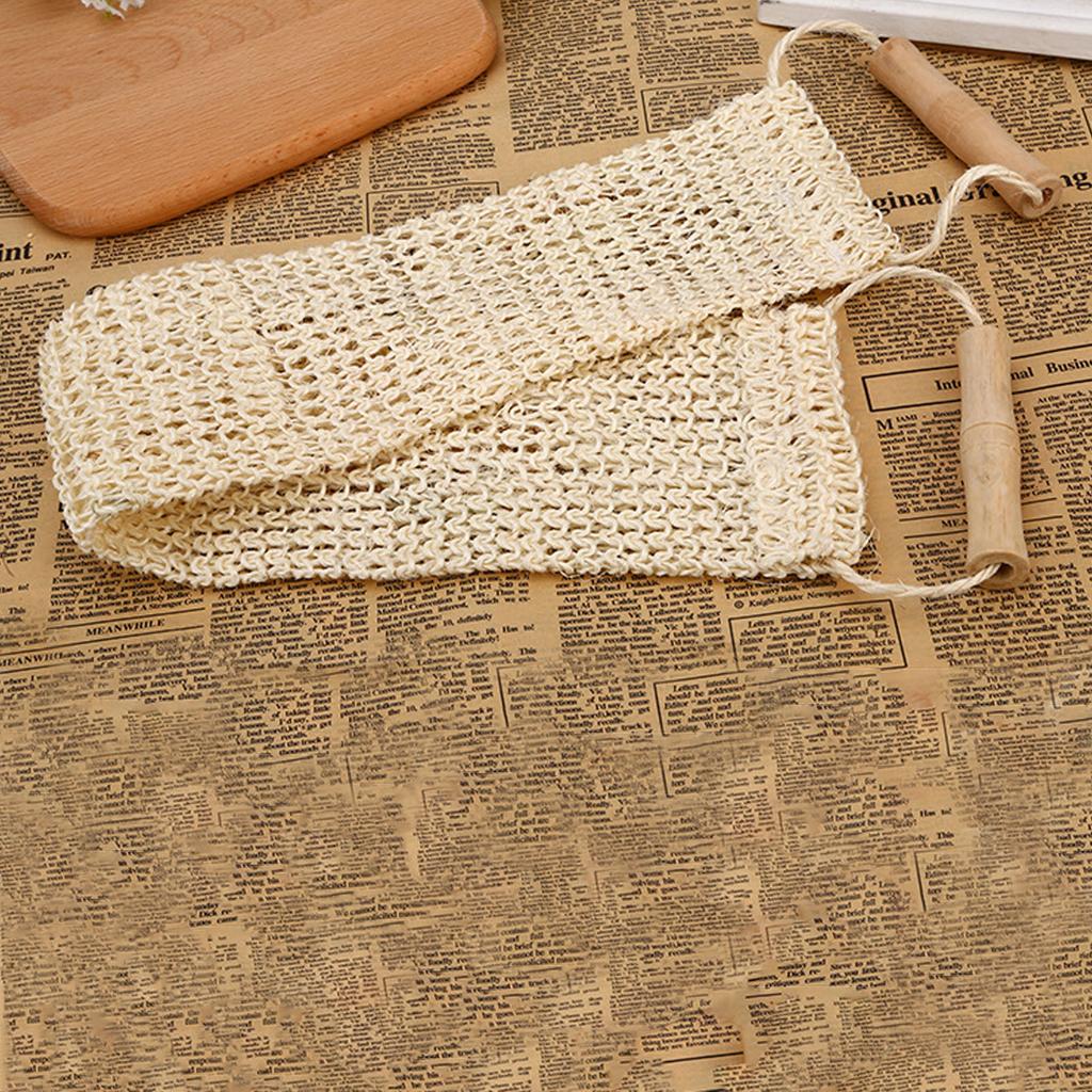 Exfoliating Washcloth Shower Towel Large Wash Cloth Portable Long Cleansing Back Scrubber