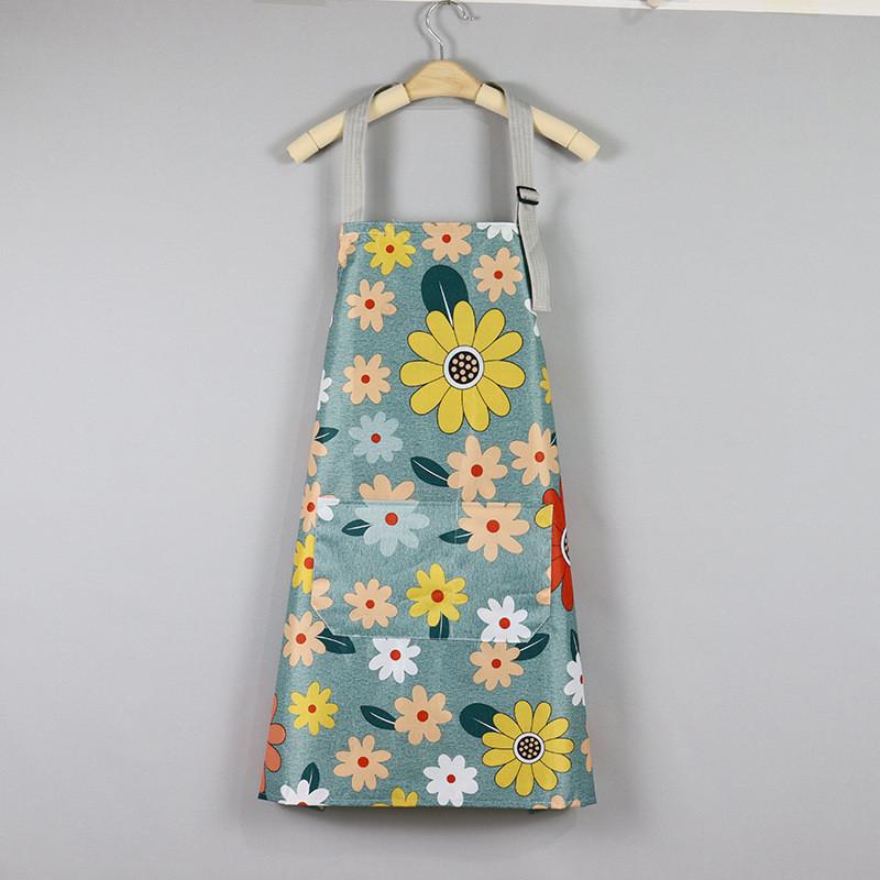 Apron Floral Fashionable Home Kitchen Plus Sized Waterproof Breathable Durable