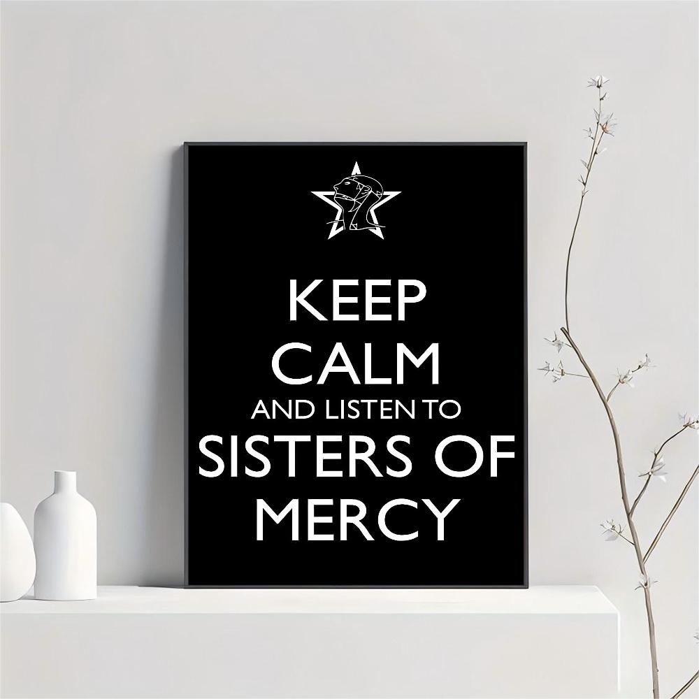 1pc Music Badn The Sisters Of Mercy Poster Poster HD Posters Home Room Bar Cafe Decor Art Wall Painting Picture