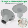 4 Pack Shower Chair Replacement Feet Large Rubber Suction Cups 1-1/8" I.D Non-Slip for Bath Seats Transfer Benches