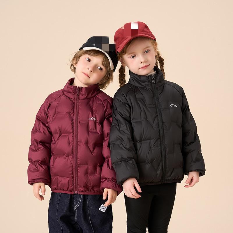 Children's White Duck Down Down Jacket, Parent-child Style, Large Children's Warm Inner Liner, School Uniform Artifact
