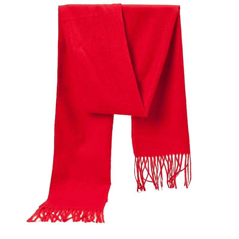 Warm Chinese Red Celebration Scarf