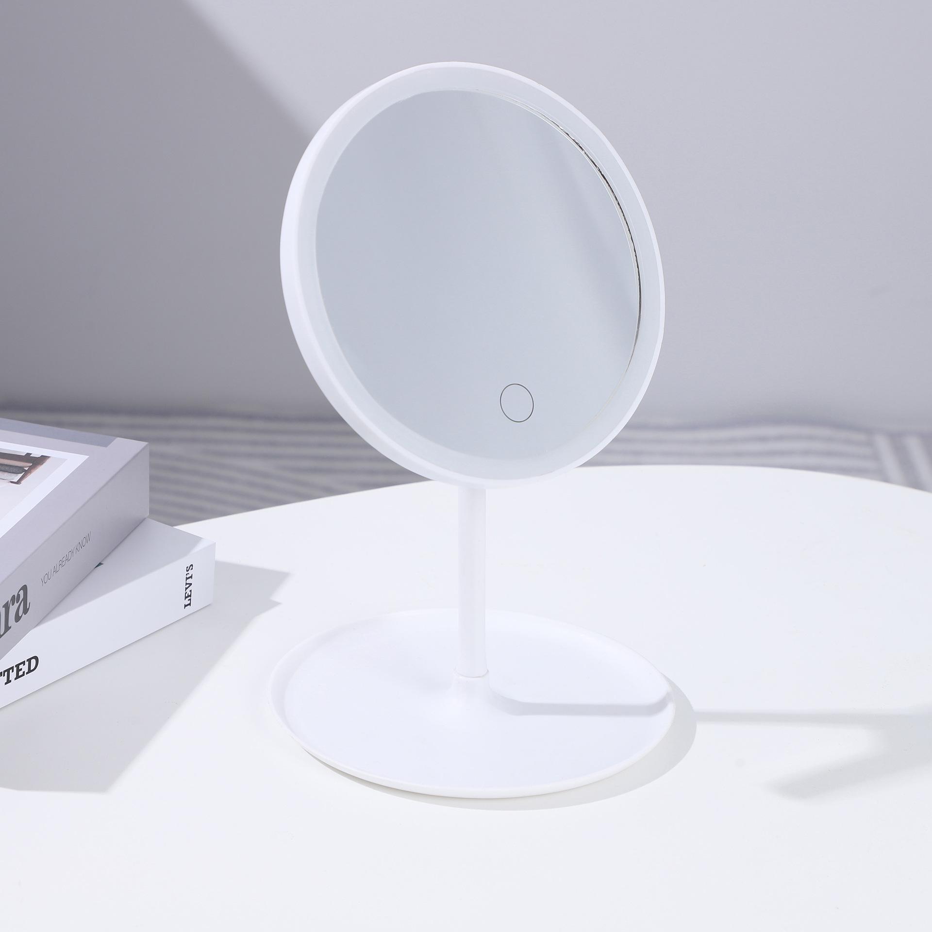 

Portable LED Makeup Mirror with Light - Convenient Desk Vanity Fill Light for Dorms