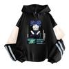 Inumaki Toge Grafické mikiny Anime Jujutsu Kaisen Vintage Oversized s kapucí Hip Hop Dlouhé rukávy Bavlněná mikina Pánské Dámské Oblečení