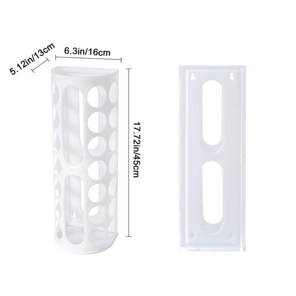 Wall Mount Garbage Bag Storage Box Plastic Grocery Storage Holder Garbage Bag Dispenser  Kitchen
