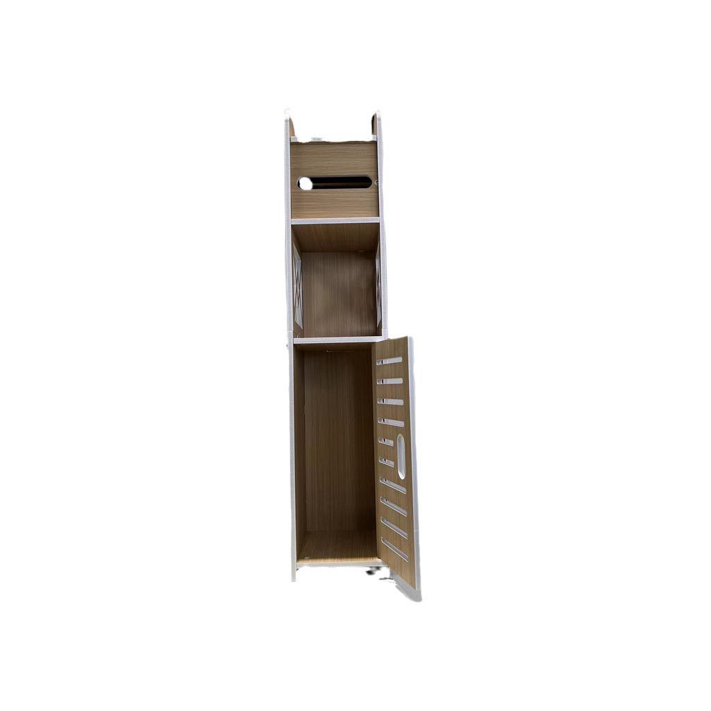 Punch-Free Bathroom Storage Rack: High-End Bathtub & Toilet Side Cabinet