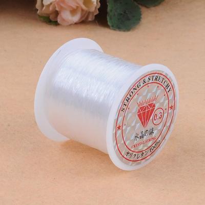 0,2-0,8mm 1Roll DIY Perlen Transparent Nylon Manuelle Schnur Kristall Seil Keine Elastizität Linie Für Armband Herstellung angelschnur Versorgung