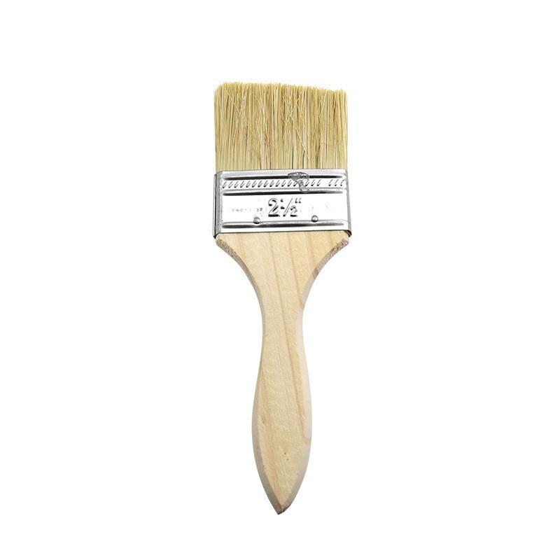 1/8-Inch Thick Bristle Paint Brush with Wooden Handle for Wall Painting, Graffiti, and Dust Cleaning