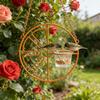 Waterproof Hanging Bird Feeder Decorative Bird Feeding Station Orange Shaped Bird Feeder  Yard