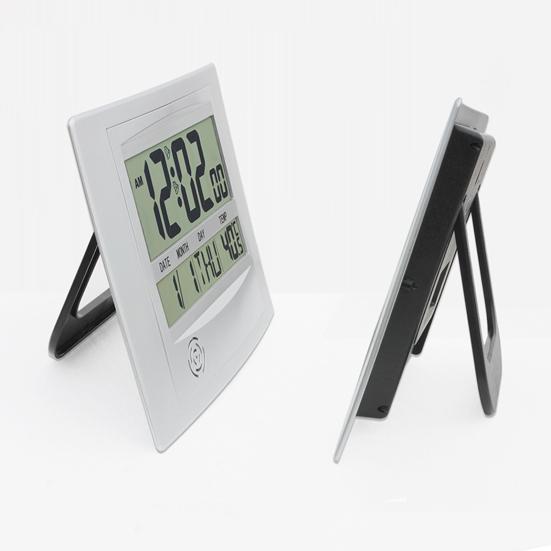 2 in 1 Ev Mini Elektrikli Büyük LCD Ekran Saat Termometre Ölçme Aracı