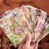 30 Sheets/Piece Cute Decorative Stickers Retro Journal Toploader Phone Sticker Book Gift School Stationery