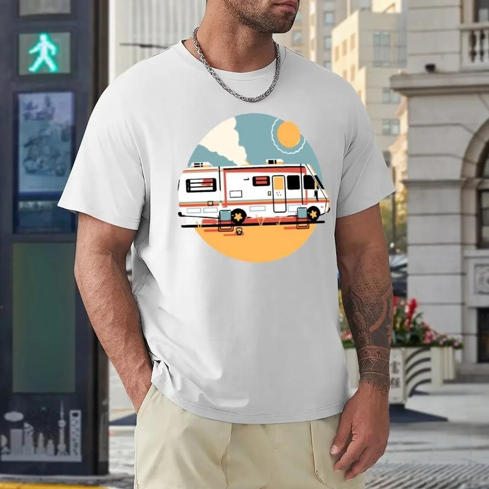 Harajuku Breaking Bad Crystal Ship RV Classic For T-shirt  Move Tshirt Premium Humor Graphic Fitness Eur Size