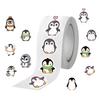 500 Stück Lustige Pinguin-Aufkleber, PVC Wasserdichte Cartoon-Tier-Aufkleber, Niedliche Laptop-Dekoration für Scrapbooking DIY Bastelarbeiten Geschenk