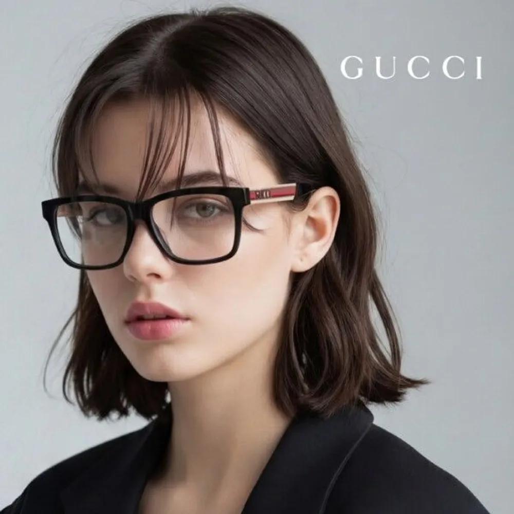 [Gucci] Eyeglass Frames GG0466OA 001 Square Horn-rimmed Glasses for Women and Men GG0466OA 001_I [56]