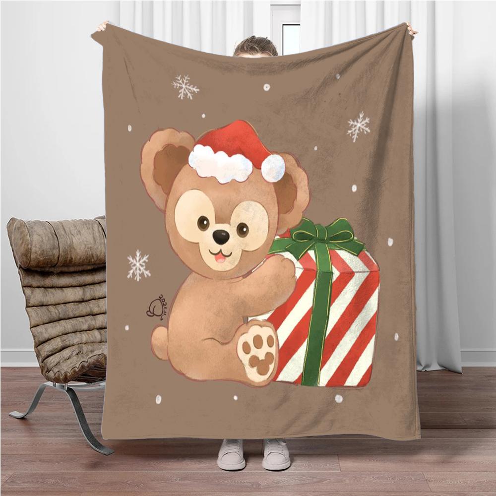 Disney Duffy Bear HD Flannel Thin Blanket.Four Season Blanket. Travel Picnic,for Sofa,Beds,Living Rooms,Fluffy Blanket Gifts