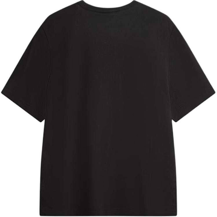 Puma Ss25 Knitted Round Neck Fashion Versatile Short Sleeve T-Shirt Unisex Tops Black 691341-56