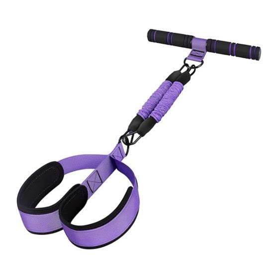 Pedal Resistance Band with Handle Yoga Sit-up Exerciser Pull Rope Men Women Abdomen Waist Arm Leg Core Training Workout Equipment