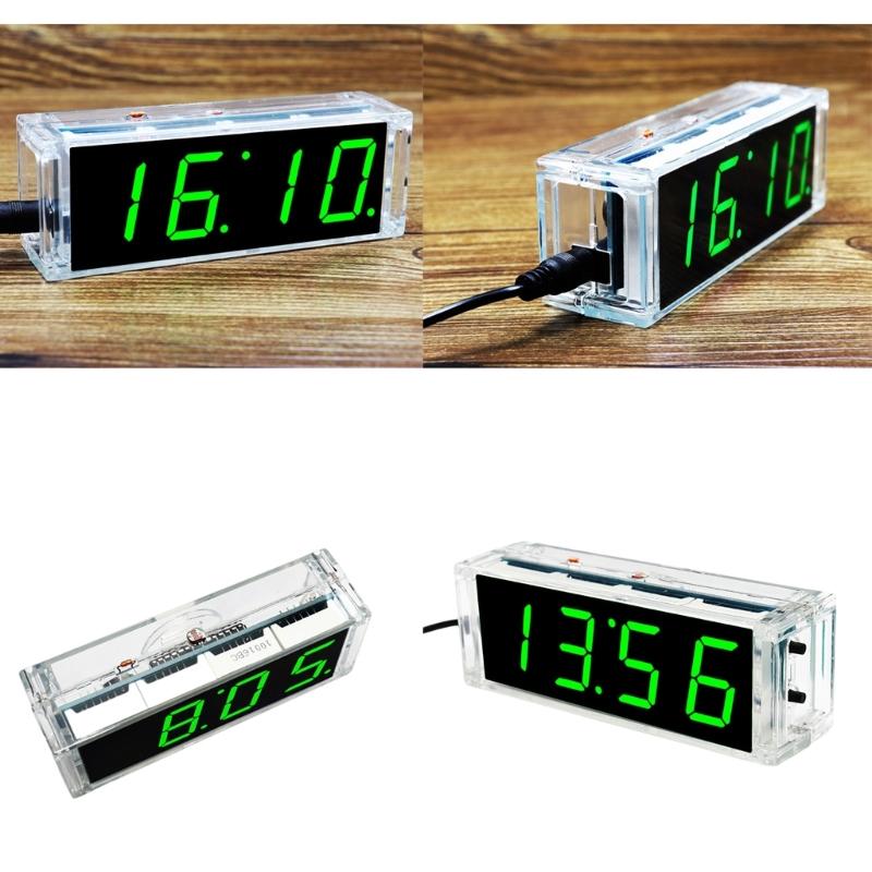 Electronic DIY Digital Clock Making Set Digital Tube LED Clock Single Chip Microcomputer Weldings Training Alarm Clock