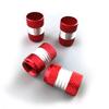 4x Red Aluminum Car Accessories Tyre Valve Dust Caps Motorcycle Bike Universal
