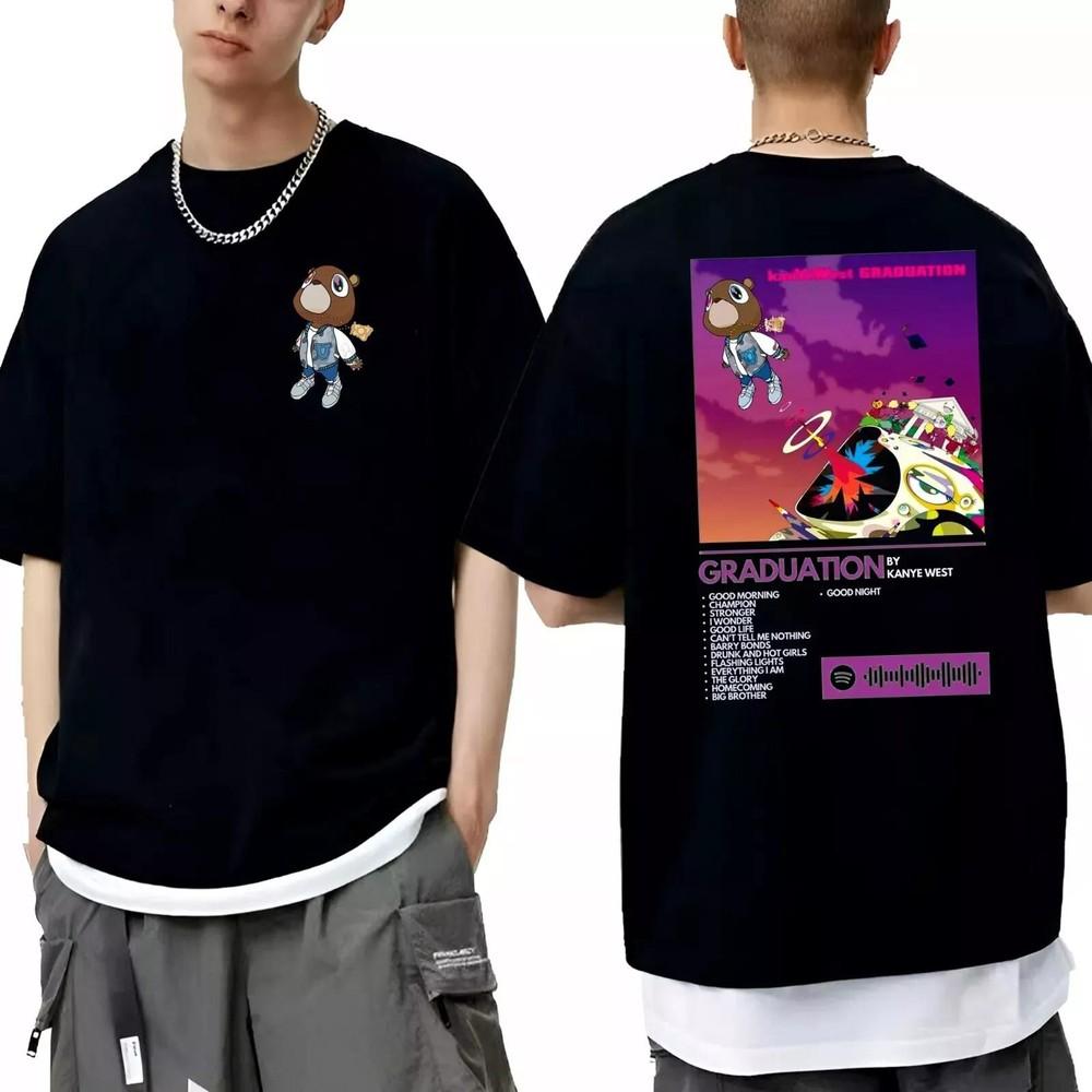 New Rare Kanye West Album Tour Gift Family Black T-Shirt Unisex T-Shirt L