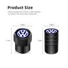 4Pcs 3D Metal Tire Valve Cap Car Tyre Air Stem Cover For VW Golf Polo Tiguan Touran Jetta Passat CC T5 GTI Arteon Magotan Arteon Sx5